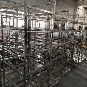 304 troli sosis Stainless Steel, rak troli gantung daging, troli Defrosting untuk asap - Product Image 5