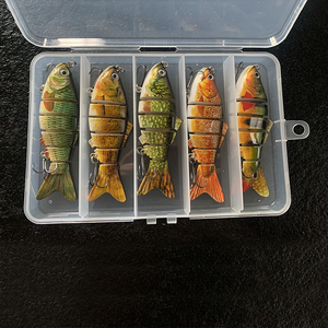 6 Segment Lure for Bass & Trout Fishing  Premium Swimbait