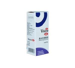Kotak Pil Farmasi Kertas Kartu Putih Bercetak Khusus Kotak Obat Lipat Botol Kertas Kemasan Mata