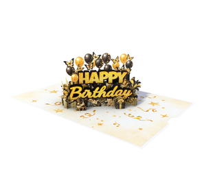 Tarjeta de Felicitación 3D Exclusiva de Cumpleaños, Papel Impreso Digital de Lujo, Bellamente Elaborada, Hecha en Vietnam - Product Image 1