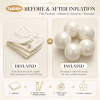 Kit d'arche de guirlande de ballons gonflables réutilisables en PVC YACHEN OEM pour décorations de mariages, anniversaires et événements