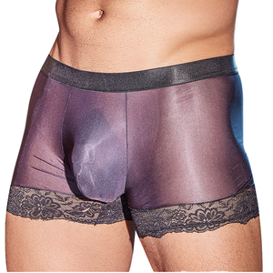 Sous-vêtements sexy pour hommes, été, ultra-fin, doux, lisse, dentelle, perspective, respirant, <span class=keywords><strong>gay</strong></span>, boxer mi-hauteur, 3245 - Product Image 1