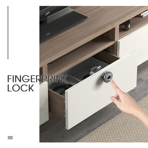 Serrure d'armoire ronde de meubles intelligente installation facile biométrique déverrouillage automatique empreinte digitale serrure d'armoire de tiroir pour armoire scolaire - Product Image 5