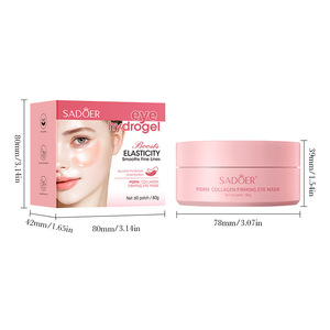 Mascarilla de Hidrogel Reafirmante con Colágeno PDRN SADOER, 60 Parches, Hidratante, Antiarrugas, Reduce las Líneas Finas, Aclara las Ojeras - Product Image 5