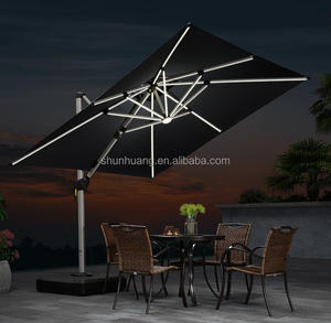 Sombrilla de Jardín en Cantilever para Exteriores, Resistente al Agua, con Luz LED, Venta Directa de Fábrica - Product Image 6