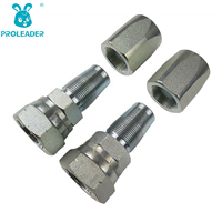 22618D-R5 Raccord femelle forgé plaqué zinc 60 °   Raccord hydraulique conique en acier inoxydable avec filetage interne BSP réutilisable