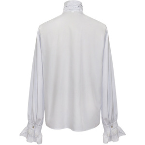 Camisa <span class=keywords><strong>de</strong></span> Manga Larga Renacentista para Hombre, Camisa Medieval Pirata Steampunk Colonial, Disfraz <span class=keywords><strong>de</strong></span> Halloween, Ropa Gótica Vintage - Product Image 3