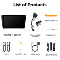 Système de navigation GPS pour voiture Android 9 pouces avec Carplay, écran 1280*720, lecteur radio Carplay, pièces pour VW Golf 6 2012-2021