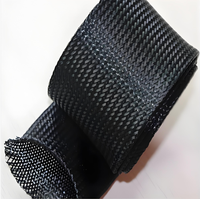 Manchon tressé en PET ignifuge résistant à l'abrasion de qualité industrielle pour la protection des câbles d'automatisation robotique