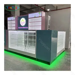 48 X 20 X 39 Inch Cigarette Display Cabinet With Tempered Glass Cigar Display For Supermarket Cigarette Rack Display With Led Li