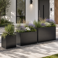 Jardinières de jardin d'extérieur, grand bac à plantes surélevé modulaire, jardinière en métal pour légumes, bac à plantes d'extérieur pour balcon, terrasse
