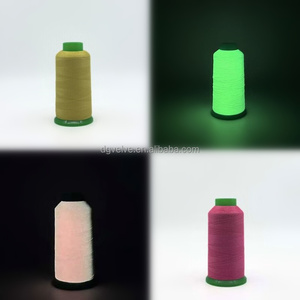 Sợi thêu dạ quang phát sáng trong sợi polyester tối màu với kỹ thuật nhuộm mẫu xoắn - Product Image 3