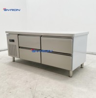 Tiroir de réfrigérateur d'établi d'acier inoxydable avec le robinet et l'évier