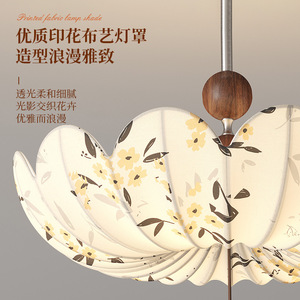 Oriental Song Dynasty Aesthetics Chandelier Round Multi Head Led <b>Light</b> Home Study Teahouse <b>Lighting</b> Fixture Zhongshan - Product Image 2
