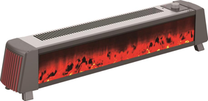 Radiateur électrique à effet flamme pour plinthe, ventilateur PTC 2000W 97cm, thermostat réglable, chauffage rapide, pour maison et bureau - Product Image 2