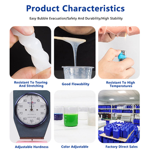 Cao su Silicone nhựa lỏng Phần một phần B Ngoài ra tin bạch kim chữa rtv2 lỏng Silicone cao su - Product Image 4