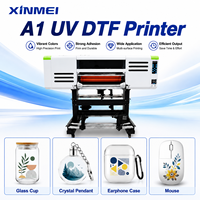 Machine d'impression de décalcomanies UV DTF industrielle XINMEI pour autocollants personnalisés en cristal avec imprimante UV DTF CMYK blanc et vernis