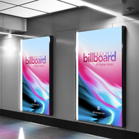 Cadre en aluminium rectangulaire suspendu, bande lumineuse publicitaire décorative, affiche en acrylique pour décoration intérieure, boîte à lumière LED