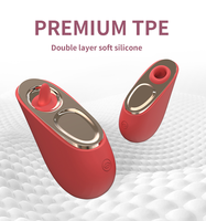 LOVE Factory 2-in-1 Oral Clitoris Saugen und Verknüpfen Vibrator Stimulation Heiß verkaufter Herzform Oral Vibrator