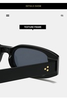 Qsky Europe à la mode riz ongles designer léopard noir cadre bleu lentille lunettes de soleil mode luxe matrice petit cadre lunettes de soleil