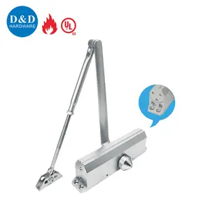 Aluminium Alloy UL Easy Close Fire Resistance BF Back Check Function Door Closer For Elderly