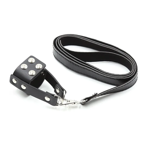 Kits de juguetes sexuales de cuero para hombres sexuales <span class=keywords><strong>salvajes</strong></span>, juego de rol BDSM, esclavo sexual, Bondage, pene, manga de masturbación de cuero, cadena de tracción para pene - Product Image 2
