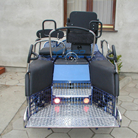 Chariot de course électrique 4 roues en acier pour poney - Nouveauté en promotion