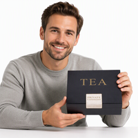 Boîte à thé en bambou personnalisée, boîte cadeau en bois à 4 compartiments avec couvercle transparent pour les coffrets cadeaux de thé