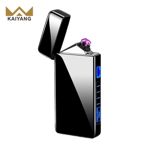 Encendedor eléctrico de Metal a prueba de viento, mechero electrónico recargable por USB de Plasma de humo, tubo de doble arco, novedad - Product Image 3