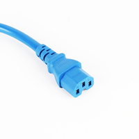 Câble d'alimentation de couleur bleue haute tension IEC 320 C20 ST3 vers connecteur femelle IEC 320 C14