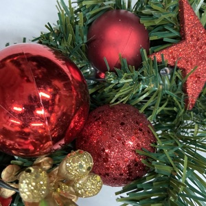 クリスマス用品 室内クリスマスデコレーション オーナメント ボール 松ぼっくり クリスマスリース ドア飾り用 - Product Image 3