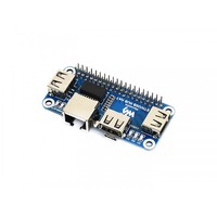 Waveshare Ethernet/USB 2.0 Hub HAT Raspberry Pi için 1x 10/100M RJ45 Ethernet Bağlantı Noktası RTL8152B Çip 3x USB 2.0 Bağlantı Noktaları