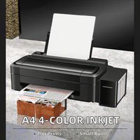 Imprimante jet d'encre UV DTF semi-automatique économique avec encre à colorant pour tête d'impression L800, 1200x1200dpi, format plat A1/A3, contrôle Android
