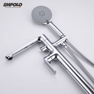 Empolo CUPC <span class=keywords><strong>Mat</strong></span> <span class=keywords><strong>Noir</strong></span> Laiton Massif Plancher <span class=keywords><strong>Baignoire</strong></span> Autoportante <span class=keywords><strong>Robinet</strong></span> Sanitaire pour Hôtel Utilisation Fabriqué en Chine - Product Image 5