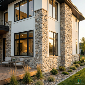 Panneau en pierre PU imperméable et résistant aux UV, pierre en mousse de polyuréthane durable et légère pour la construction extérieure - Product Image 5