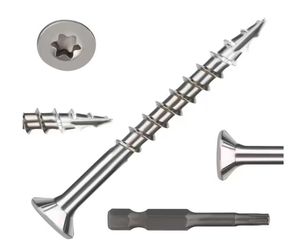 สกรูไม้สแตนเลสเกรด A หัว Torx แบบฝังร่อง พร้อมก้านเกลียวแบบ Knurled ยี่ห้อ <span class=keywords><strong>BoZhan</strong></span> รุ่น BZ-101 - Product Image 5