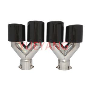 Punta de Escape Universal de Acero Inoxidable, Tubo de Escape en Forma de Y, Entrada Única a Salida Doble - Product Image 4