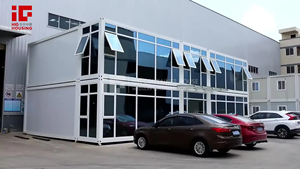 Trung Quốc Nhà Máy Kính Di Động Tường Lắp Ráp Đôi 2 Câu Chuyện Có Thể Tháo Rời Đóng Mở Container Nhà Đúc Sẵn Tòa Nhà Văn Phòng - Product Image 3