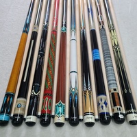 Nouveau Arrivage Jassinry 142cm Pointe 12mm Queues de Billard Carambole/Billard Américain à 3 Bandes en Érable avec Goupille Radiale et Décoration