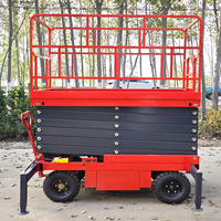 Vente en gros usine : Plateforme élévatrice à ciseaux hydraulique automotrice, portable et mobile, pour terrains accidentés, 6m, 8m, 10m, 12m