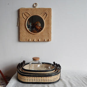 Panier de rangement en rotin H&T, vente chaude, directement de l'usine, idéal pour le pain, les fruits, les fleurs fraîches, les pique-niques, tissage artisanal - Product Image 3