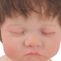 Poupée Reborn de 18 pouces pour filles, en vinyle souple, jouet éducatif pour bébé, cadeau pour nouveau-né