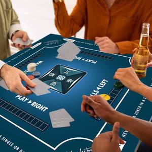 FX Cross-border Luxury Mahjong Natural Rubber Automatic Modern Casino Standard Simple Oversized Thickened <b>Table</b> <b>Mat</b> Mute - Product Image 3