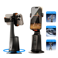 Stabilisateur de téléphone intelligent avec suivi automatique du visage par IA et support de prise de vue