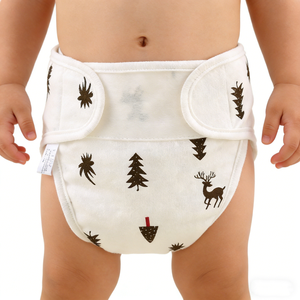 Pannolini a mutandina in cotone stampato 3D anti-perdita, riutilizzabili per neonati, copripannolino traspirante anti-perdita laterale per neonati - Product Image 5