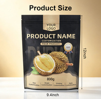 Kemasan Pouch Stand Up Cetak Kustom Berkualitas Tinggi dengan Resleting yang Dapat Ditutup Kembali untuk Kemasan Buah Kering, Kacang, & Makanan Beku (Food Grade)