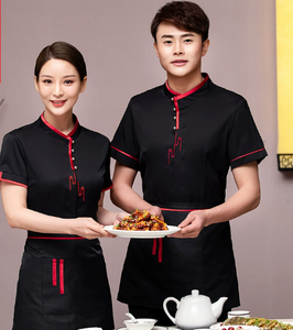 2025 transpirable fino barato cocina japonesa olla caliente Tienda <span class=keywords><strong>ropa</strong></span> <span class=keywords><strong>de</strong></span> trabajo Restaurante <span class=keywords><strong>Camarero</strong></span> uniforme Chef <span class=keywords><strong>ropa</strong></span> para Bar personal - Product Image 4