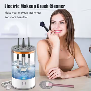 Nettoyeur de pinceaux de maquillage à ultrasons 0,75 L, machine de nettoyage cosmétique électrique avec commande tactile, usage domestique - Product Image 3
