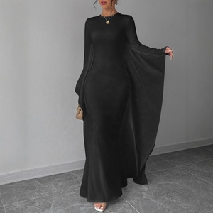 <span class=keywords><strong>Abito</strong></span> <span class=keywords><strong>Lungo</strong></span> Elegante D&M Personalizzato per Donna, Stile Vintage <span class=keywords><strong>con</strong></span> Vita Impero, Antistatico, Tinta Unita, Collo Tondo e <span class=keywords><strong>Maniche</strong></span> <span class=keywords><strong>a</strong></span> <span class=keywords><strong>Pipistrello</strong></span> - Product Image 1