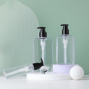 Botol Pompa <span class=keywords><strong>Lotion</strong></span> PET 300ml Custom dengan Desain Perjalanan Plastik Amber untuk Penggunaan Gel Mandi & Sampo - Product Image 3